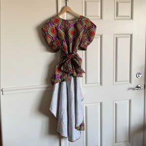 NWOT Hi-Lo Aztec or African Print Blouse